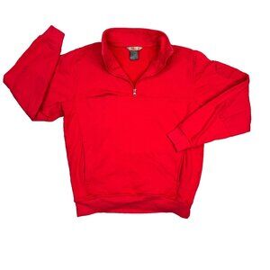 5.11 Tactical Pullover Utility Job Shirt Mens Medium M Red 1/4 Zip Sweatshirt